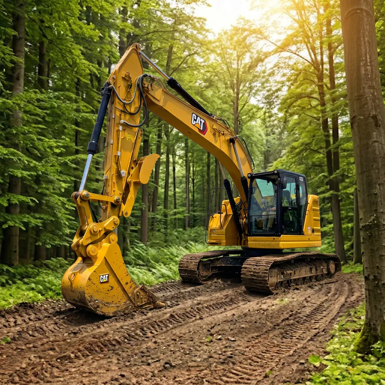 Excavation forestière en milieu boisé québécois